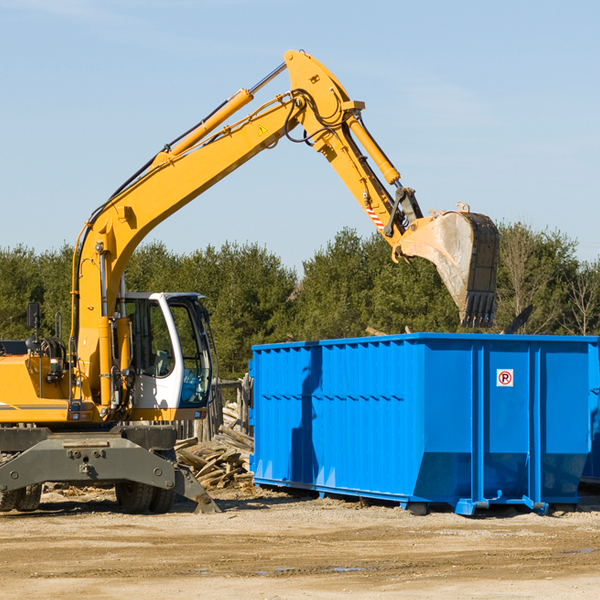 are there any restrictions on where a residential dumpster can be placed in Parker School MT